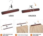 Wooden Pants Hangers Cherry 10 Pack   
