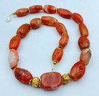 Ancient Indo Tibetan Tian Zhu Dzi Carnelian Pema Raka Amulet Prayer Old Beads
