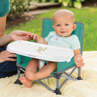 Portable Booster Chair floor Seat  Indoor outdoor Use compact Fold for Kids teal