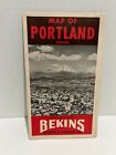 Map Of Portland Oregon Brochure Bekins Moving Co  1957 City Of Roses