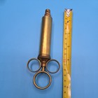 Antique Bd Brass Syringe For Medical And Veterinary Use