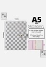Checkered Luxury Leather Planner Jorunal A5 Binder