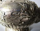 Fine 19th C  Antique Dutch Or English Sterling Silver Repousse Teapot  C  1870s