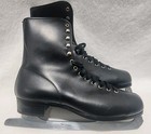 Vintage Canadian Flyer Black Figure Ice Skates Marked 43 Men s Ins Size 9