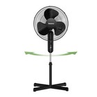 Holmes 16  Oscillating 3 Speed Manual Stand Fan Black