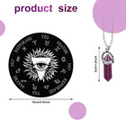 13-piece Star Pendulum Dowsing Set With Wooden Boards And Crystal Necklace