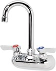 New Krowne Silver Series 10-400l 4  Center Wall Mount Faucet 3 1 2  Gooseneck