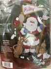 Bucilla Sports Santa Felt Christmas Stocking Kit Oop Original Rare 18  open Box