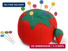 Large Tomato Pin Cushion W Strawberry Emery 4in Sewing Pincushion Needle Holder