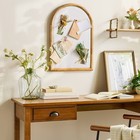 Arched 16 x24  Wood Framed Fabric Bulletin Board - Hearth   Hand With