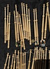 Bobbin Lace Spool Lot Turned Wood Used 50
