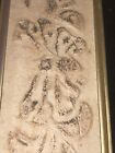 Original Chinese Framed Sculpted Artwork Calligraphy Stamped