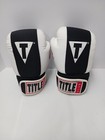 Title Boxing Club Gloves Gel Enforced Lining Black White 12oz  W extras See Pics