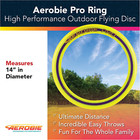 Aerobie Pro Ring Outdoor Flying Disc  14 Inches  Yellow