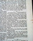 Jefferson Davis On Battle Of Bull Run Manassas Virginia Civil War 1861 Newspaper