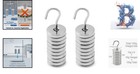 Precision 100g Lab Slotted Mass Set - 9x10g Chromium-plated Weights   Hanger