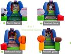 4 In 1 Inflatable Soccer Dart basketball Hoop baseball   Football Play Game