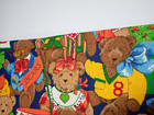 Fabric Dark Blue Background Teddy Bears 34  X 36 