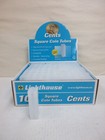 Box Of 100 Lighthouse Square Penny Coin Tubes Cents Indian Lincoln 19mm Pennies