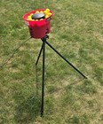Heater Crusher Portable Pitching Machine Used Tested W 24 Balls And Adapter