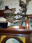 Duel Of The Dragons Franklin Mint Bronze Sculpture By Michael Whelan