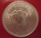 Brilliant Uncirculated 1975 Bahamas  5 Coin Five Dollar Sealed  Untouched  Mint 