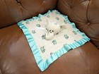 Aden   Anais Elephant Musy Mate Lovey Security Blanket White Muslin Blue Satin