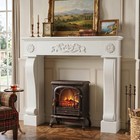 Modern Freestanding Fireplace Mantel Surround Mdf Fireplace Mantel  Anti-tipping