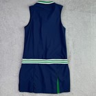 Adidas Golf Dress Womens Xs Night Indigo Logo Regular Fit V Neck Curved Hem