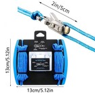 6 Hooks Rope With Roller Tensioner Lock Buckle Tie Down Rope Cargo Tightening