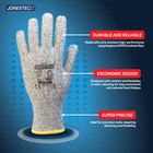 12 Pairs Cut Resistant Level 3 Work Gloves Hppe Safety Grip En388 Jorestech