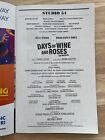 Broadway Playbill Days Of Wine And Roses The Musical Studio 54 February 2024