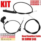 Topaz 3pcs Kit Engine Hood Release Bowden Cable For Bmw E46 99-05 51238208442