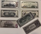 7pcgold 999999 Foil Money Us Dollars Banknotes   10pc Mini  100 Dollar Bills Set