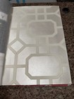 Thibaut Wallpaper Sample Book Geometric Resource Volume 2   Fresh Bright Trellis
