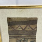 Pre-columbian Textile Fragment Framed - Peruvian Chancay  Tiahuanaco 
