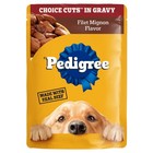  12 Pack  Pedigree Choice Cuts In Gravy Adult Soft Wet Dog Food Filet Mignon