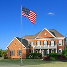 Sectional Aluminum Pole 20 Ft Kit Halyard Pole With 2 Pcs Us Flag Heavy Duty