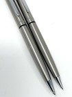 Vintage Garland Bubble Top Pen   Pencil Set Stainless Steel W chrome Trim