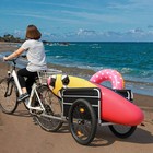 Bike Cargo Trailer 110lbs Capacity Foldable Heavy-duty Wagon Cart