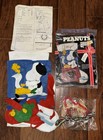 Malina Peanuts Snoopy Jeweled Christmas Stocking Kit Vintage My List Dear Santa 
