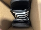 Adidas Adilette Comfort Slide Sandal Black Us 9 Rubber Upper New Defects