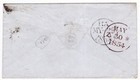 1854 Qv Misperf 1d Penny Red Stamp C1 On London Cover To Edinburgh
