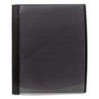 Smead Clear Front Poly Report Cover With Tang Fasteners 8-1 2 X 11 Black 5 pack