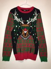 Mad Engine Men   s Small Light-up Ugly-christmas Reindeer Sweater Small