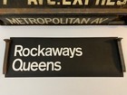 Nyc Subway Vintage Roll Sign Rockaways Queens Large Font Beach Ocean Boardwalk
