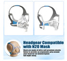 N20 Headgear For Resmed Airfit airtouch Nasal Mask W  Magnetic Clips