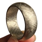 Muonionalusta Meteorite Ring Meteor Wedding Ring Size 13  width 10mm