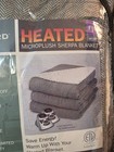 Biddeford Heated Microplush Sherpa Full queen Blanket