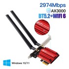 Ax3000mbps Pcie Wifi 6 Intel Ax200 Wifi Card Dual Band Wifi Bluetooth Pc Adapter